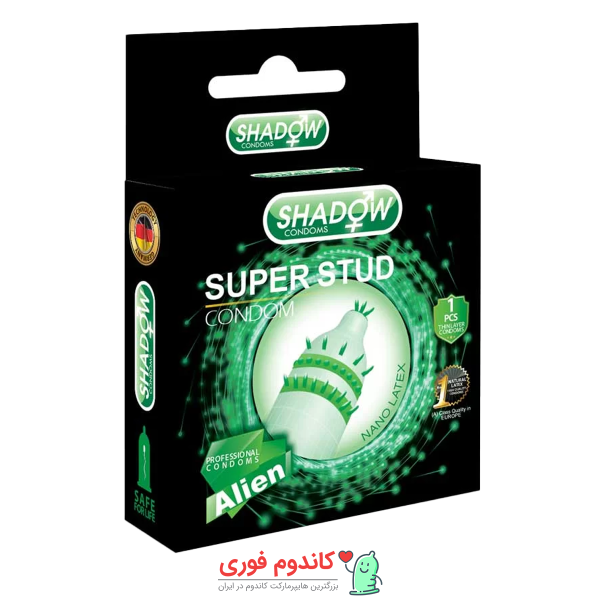 کاندوم فضایی دکمه دار شادو مدل super stud