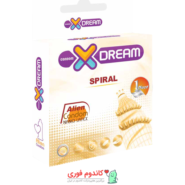 کاندوم فضایی چرخشی ایکس دریم مدل spiral