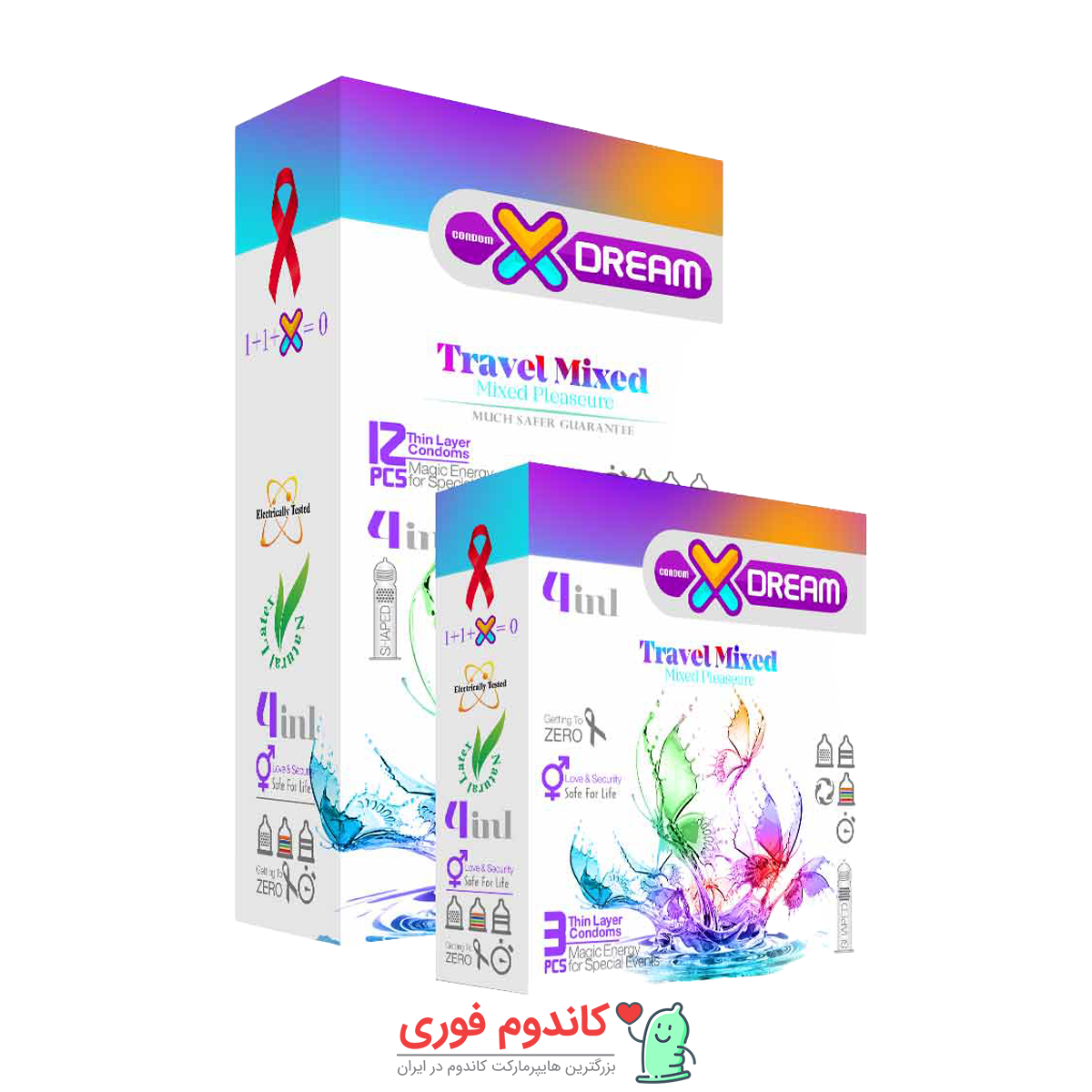 کاندوم تاخیری میکس تراول ایکس دریم
